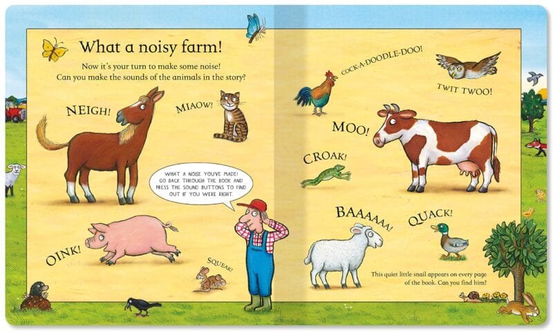 ⁦The Noisy Farm Book: A press-the-page sound book⁩ - الصورة ⁦3⁩