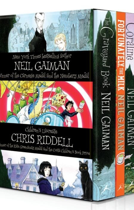 Neil Gaiman & Chris Riddell Box Set (The Graveyard Book / Coraline / Fortunately, the Milk)